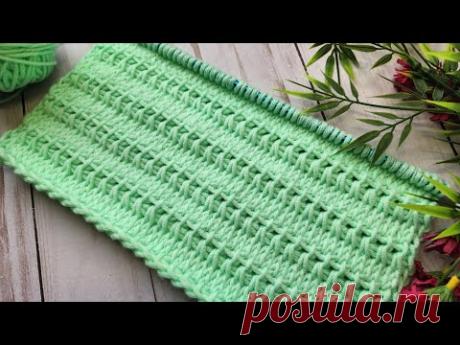 Fall 2024 ~ Ornamental Meadow: Tunisian Crochet Pattern with Knit and Decorative Ribbons