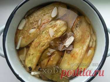 вкусные маринованные баклажаны