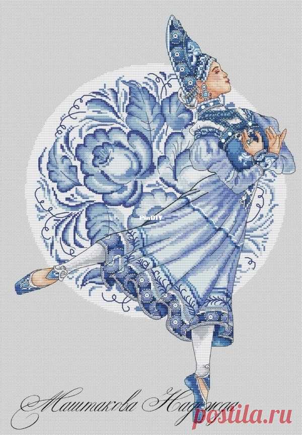 Gzhel Painting - Russian Crafts by by Nadezhda Mashtakova  Edited by Duckeyd at 2023-5-15 23:34