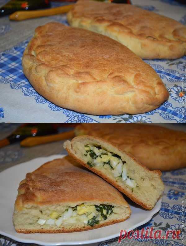 Пресные пироги с зеленым луком и яйцами по-деревенски | Подружки