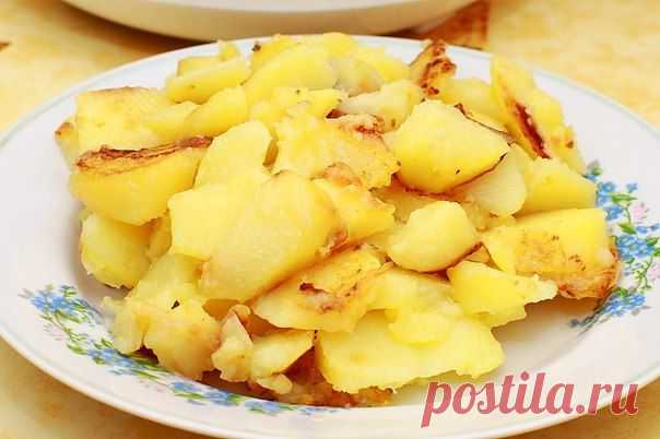 ПЕЧЁНО-ЖАРЕНЫЙ КАРТОФЕЛЬ В МУЛЬТИВАРКЕ!