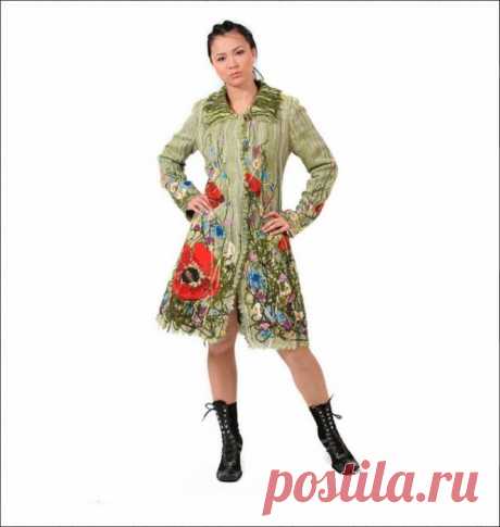 Пальто ручной работы.