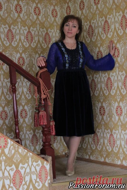 Комбинированное платье 