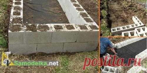 Грядка из кирпича своими руками.