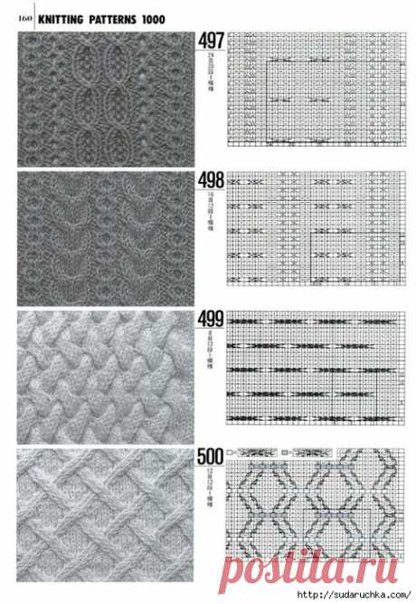 ""1000 KNITTING PATTERNS BOOK".Книга по вязанию. Часть 2.