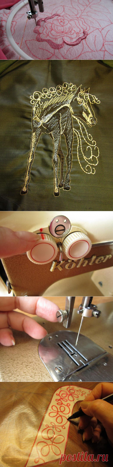Осваиваем вышивку на простой швейной машинке - Ярмарка Мастеров - ручная работа, handmade