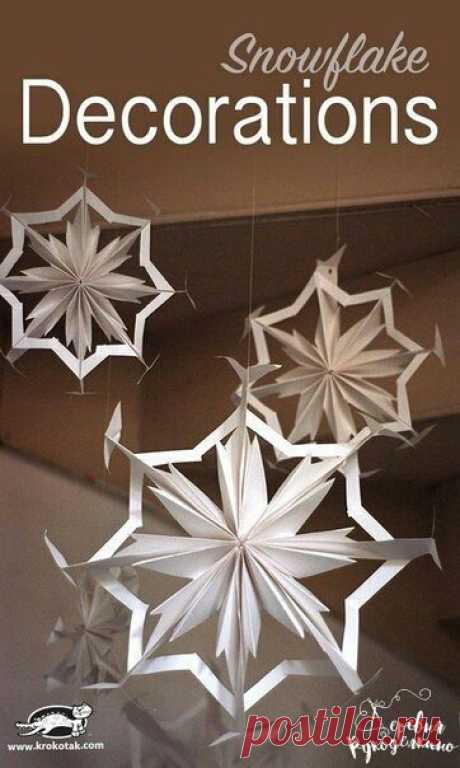 Негеометрические снежинки (diy)
