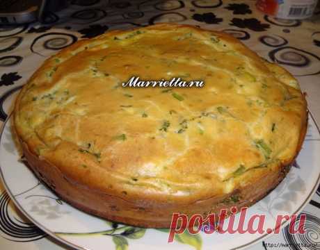 Пирог с тархуном и зеленым луком. Моя выпечка