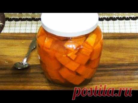 Неделя тыквы продолжается! Маринованная таким способом, тыква замечательное дополнение к любому мясу, а особенно гриль. Можно подать в качестве десерта.