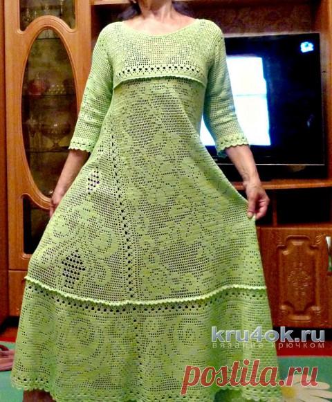 Женское платье крючком. Работа Ирины - вязание крючком на kru4ok.ru