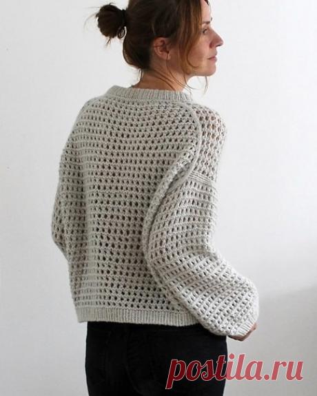 Пост на стене ✨Сетчатый свитер✨ Автор: Сюзанна Мюллер.  Размеры :🧵XS (S) M (L) XL (XXL)