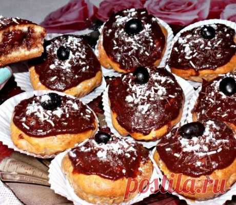 Кокосовые маффины с шоколадной начинкой
