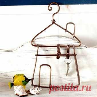 Поделки своими руками: домик-ключница из проволоки - Учимся Делать Все Сами