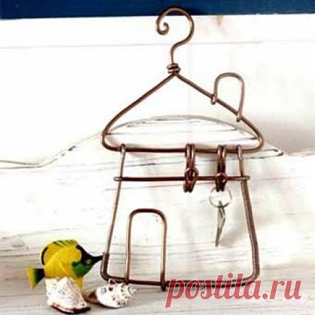 Поделки своими руками: домик-ключница из проволоки - Учимся Делать Все Сами