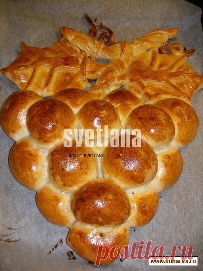 Рецепт: Пирог "Виноградная лоза"