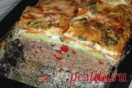 Мясная запеканка с овощами Сегодня у нас вкуснейшая мясная запеканка с овощам...