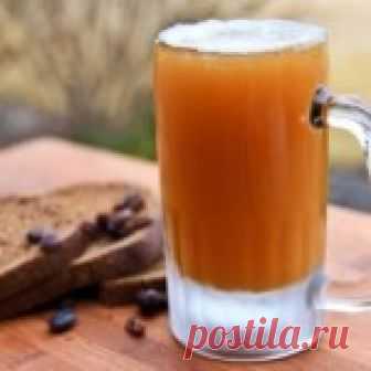 Газированный домашний квас из хлеба без дрожжей