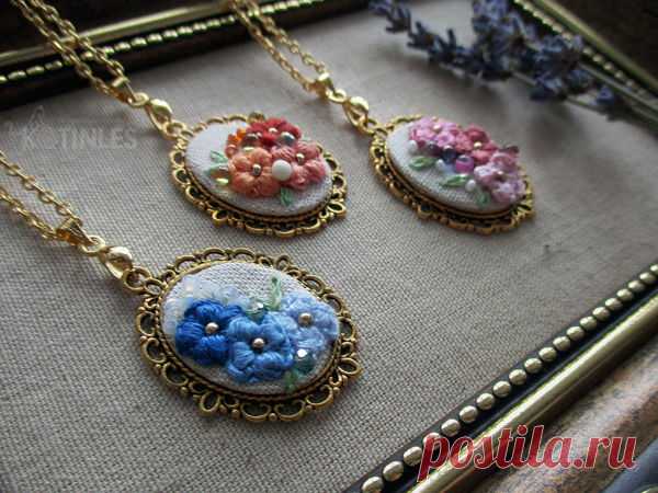 Маленькие цветы в украшениях | Журнал Ярмарки Мастеров