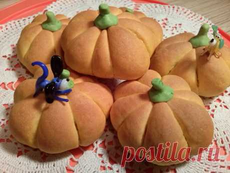 Сдобные булочки " Тыковка"! Bakery buns "Pumpkin"!