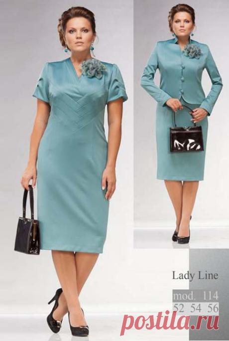 Костюмы для полных девушек и женщин белорусской компании Lady Line. Осень-зима 2014-2015 (70 фото)