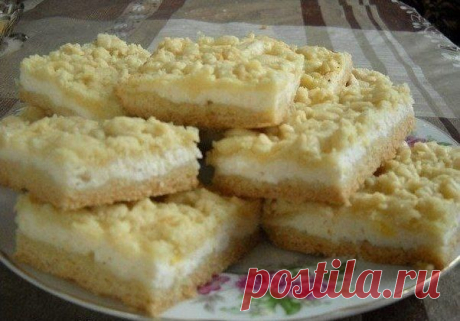 Творожный пирог - очень вкусный, нежный и легкий