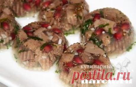 Заливное из языка с гранатом | Харч.ру - рецепты для любителей вкусно поесть