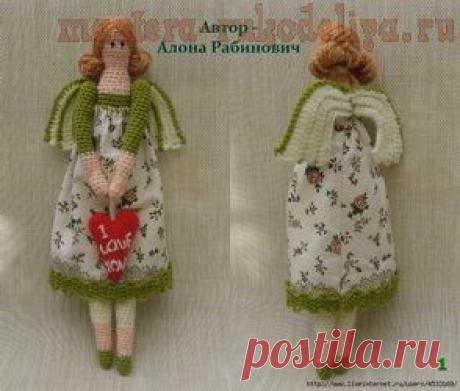 Мастера рукоделия - рукоделие для дома. Бесплатные мастер-классы, фото и видео уроки - Мастер-класс по вязанию крючком: Тильда &quot;Сердечный Ангел&quot;
