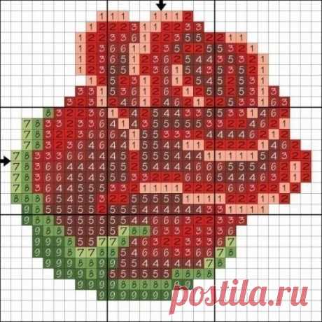 ​Вышиваем розочки