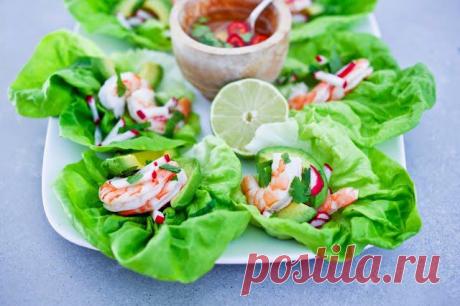 InVkus: Неприлично легкий и неприлично быстрый салат из креветок и овощей