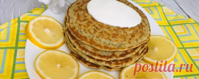 Панкейки с маком и лимоном - Диетический рецепт ПП с фото и видео - Калорийность БЖУ