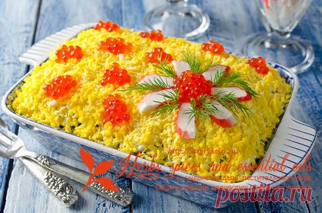 Вкусные и красивые салаты к любому празднику - добавьте в закладки !