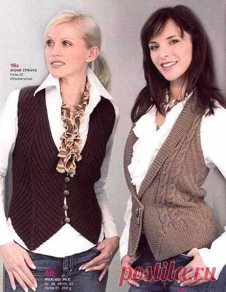 ВЯЗАНЫЙ ЖИЛЕТ / KNITTED VEST
https://ya-masterica.ru/post344606794/ — с Mary Aleman и Canoy Hobi.