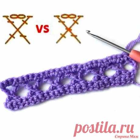 . 2 варианта вязания скрещенных столбиков. Видео МК В схемах для вязания крючком вам могут встретиться 2 варианта обозначений скрещенных столбиков. Эти варианты не только выполняются по-разному, но и несколько отличаются в готовом виде.