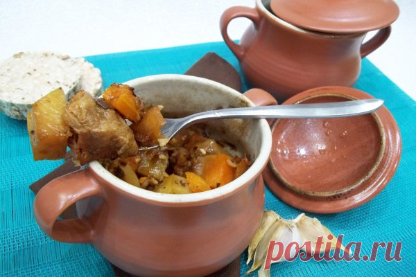 Жаркое в горшочках со свининой и тыквой | CityWomanCafe.com