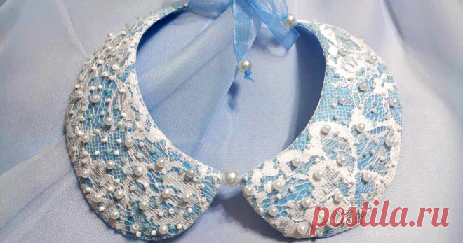 Простой съёмный воротничок из фетра с кружевом Я Маргарита, а это мой первый мастер-класс, не судите слишком строго. Думаю супер мастерицам здесь ничего интересного не откроется, а вот новички могут почерпнуть вдохновение, ну что, поехали! 1) Вырезаем из фетра четыре заготовки для воротничка, две заготовки, которые будут на обратной стороне воротничка, должны быть примерно на 1-1,5 мм меньше 'лицевых' по каждому краю.