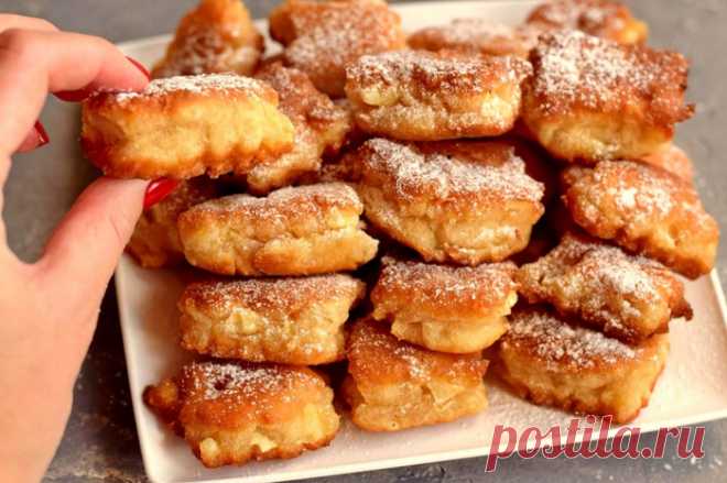 Яблочно-творожные квадратики - вкуснятина за минимум времени