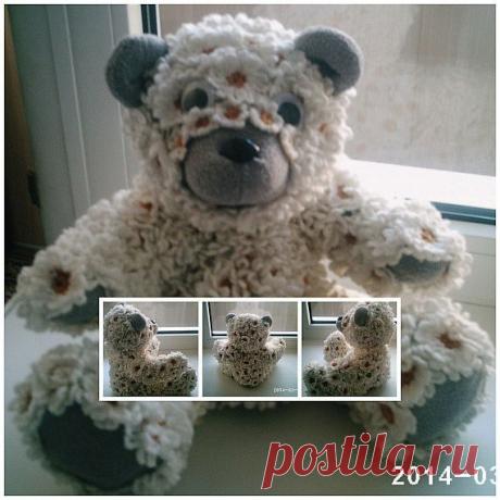 Из ромашек Мишка-беленький мальчишка / Цветочное настроение / PassionForum - мастер-классы по рукоделию