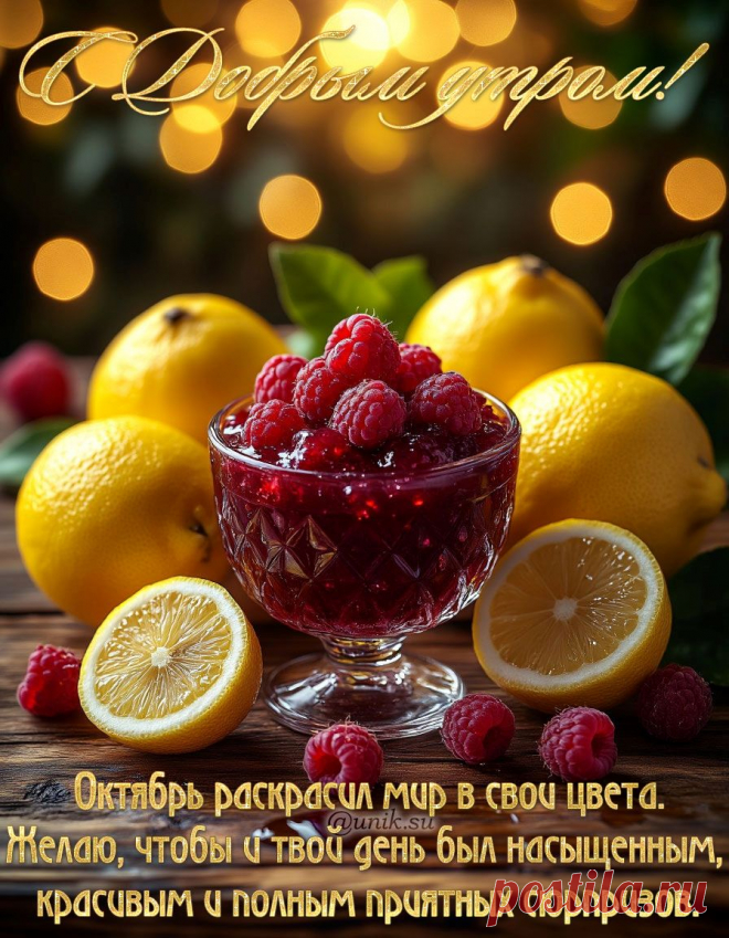 Доброе утро октября картинки пожелания