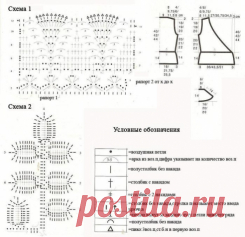 Женская одежда крючком. Схемы и описание - Страница 47