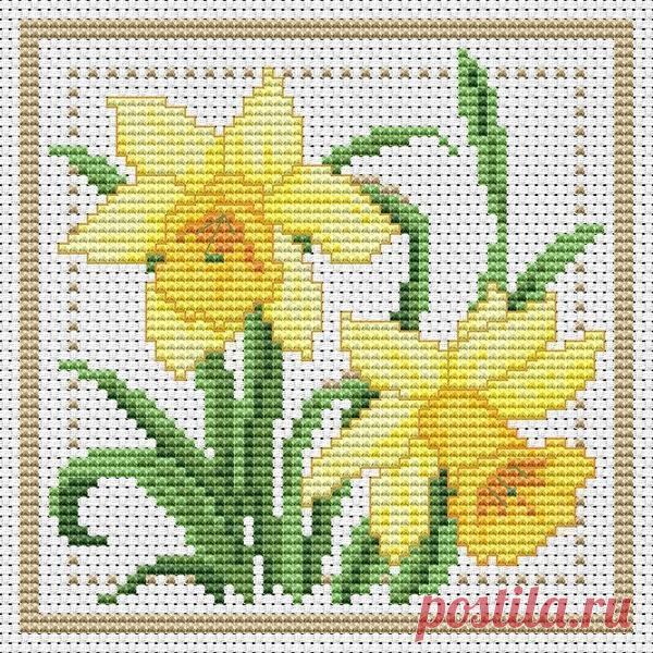 Схемы вышивки крестом маленьких цветов: небольшие цветочки бесплатно, мелкие простые картинки