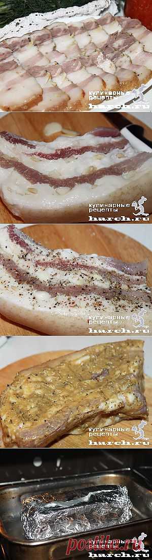 Сало с горчицей в фольге  |  Харч.ру  - рецепты для любителей вкусно поесть