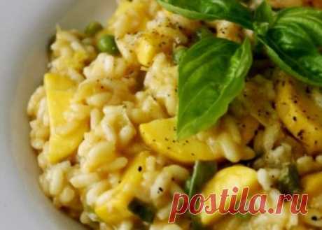 ризотто с кабачками- нежное, кремовое, ласковое, легкое и невероятно вкусное!