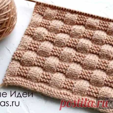 Узор не сложный и схема запоминается очень быстро! (Вязание спицами) – Журнал Вдохновение Рукодельницы