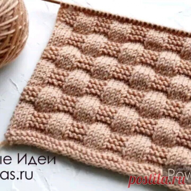 Узор не сложный и схема запоминается очень быстро! (Вязание спицами) – Журнал Вдохновение Рукодельницы