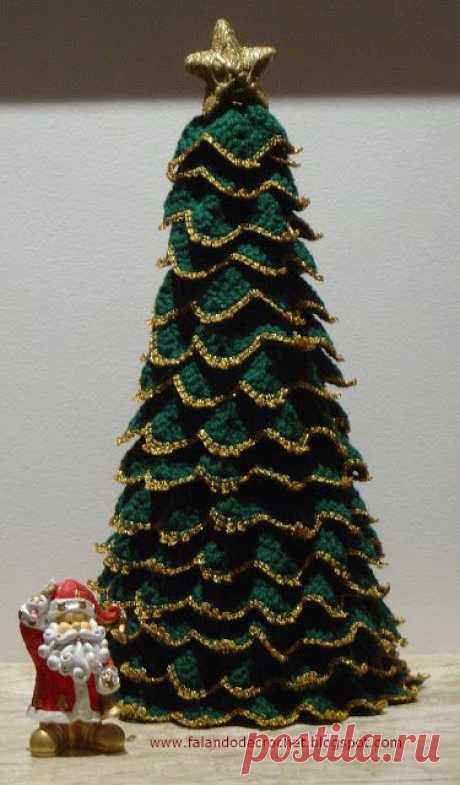 FALANDO DE CROCHET: ARVORE DE NATAL EM CROCHE PONTO ZIG-ZAG