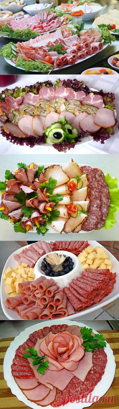 Красивое оформление мясных нарезок: идеи и примеры / Простые рецепты