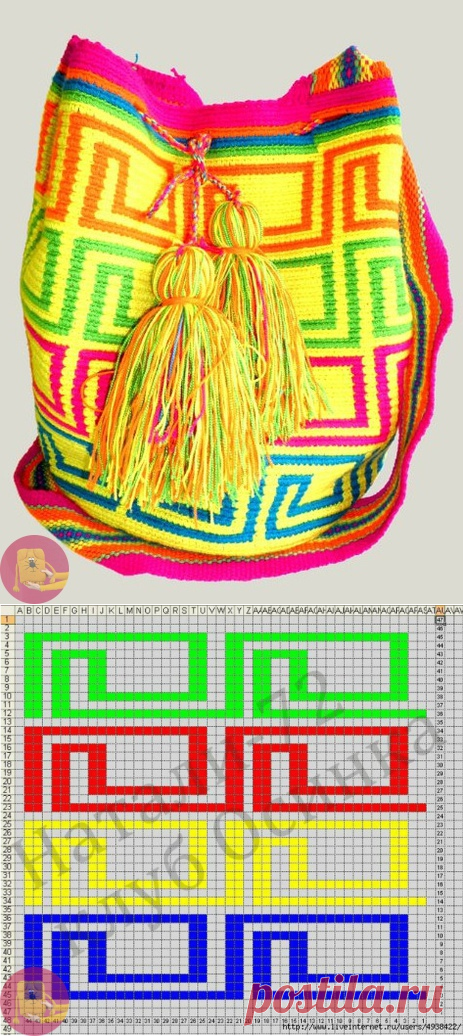 Колумбийская мочила: схемы — Сделай сам, идеи для творчества - DIY Ideas