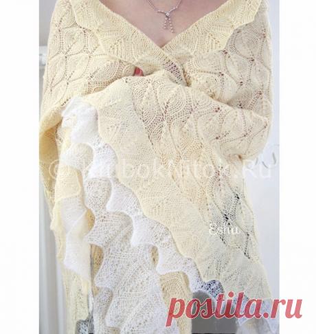 Шаль «Притяжение» | Вязание для женщин | Вязание спицами и крючком. Схемы вязания.