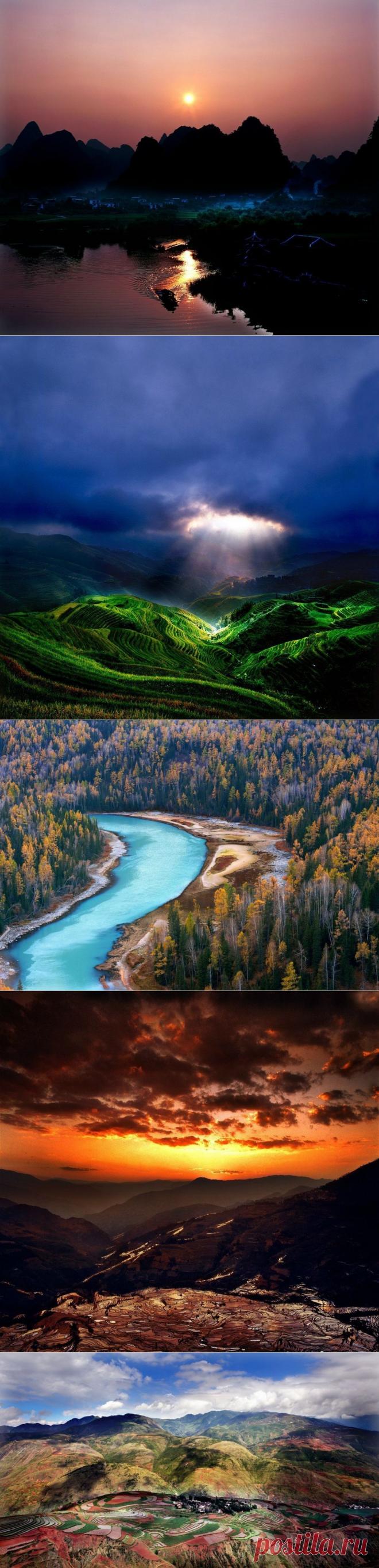 Пейзажи Китая от фотографа Thierry Borniez