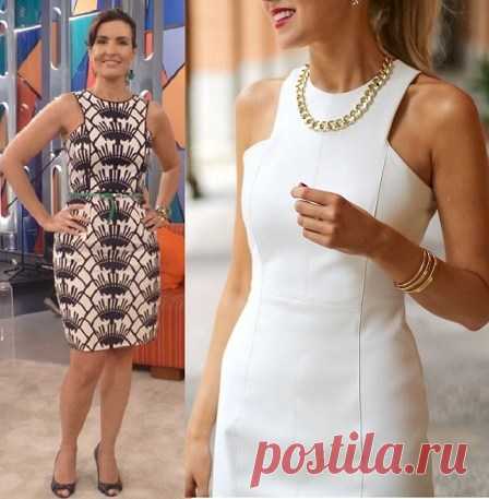 Vestido tubinho cava reta | DIY - molde, corte e costura - Marlene Mukai